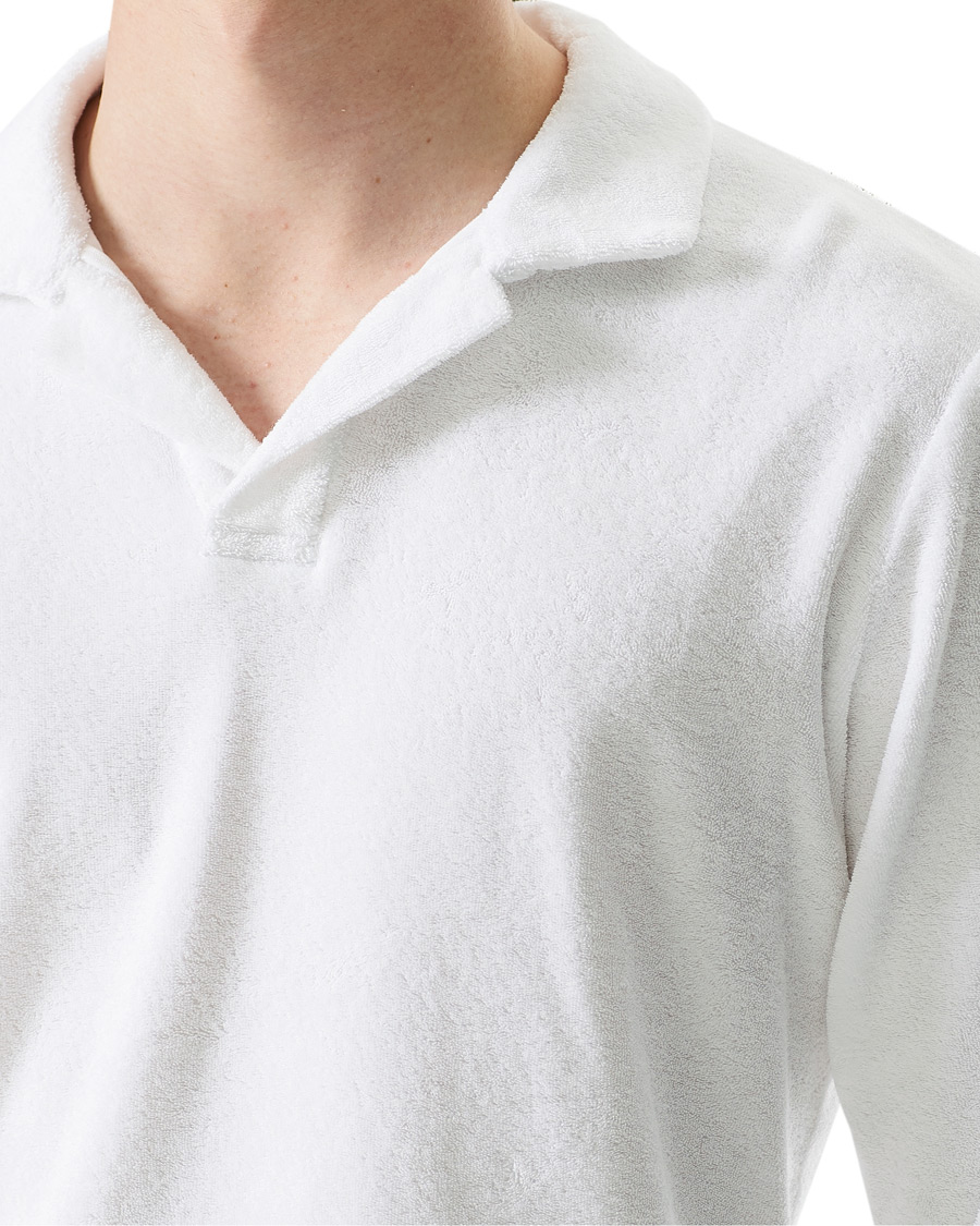 Herre | Gensere | Orlebar Brown | Terry Long Sleeve Polo White