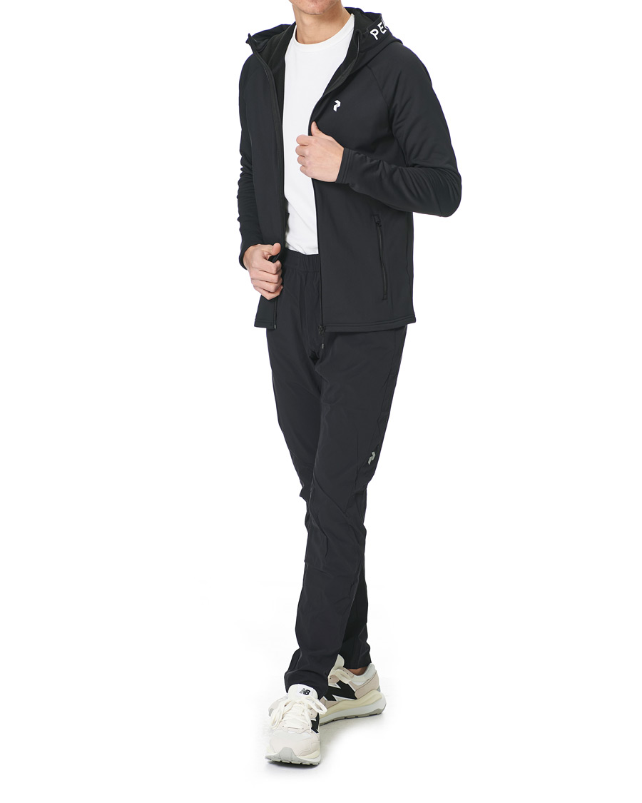 Herre | Gensere | Peak Performance | Rider Zip Hood Fleece Black