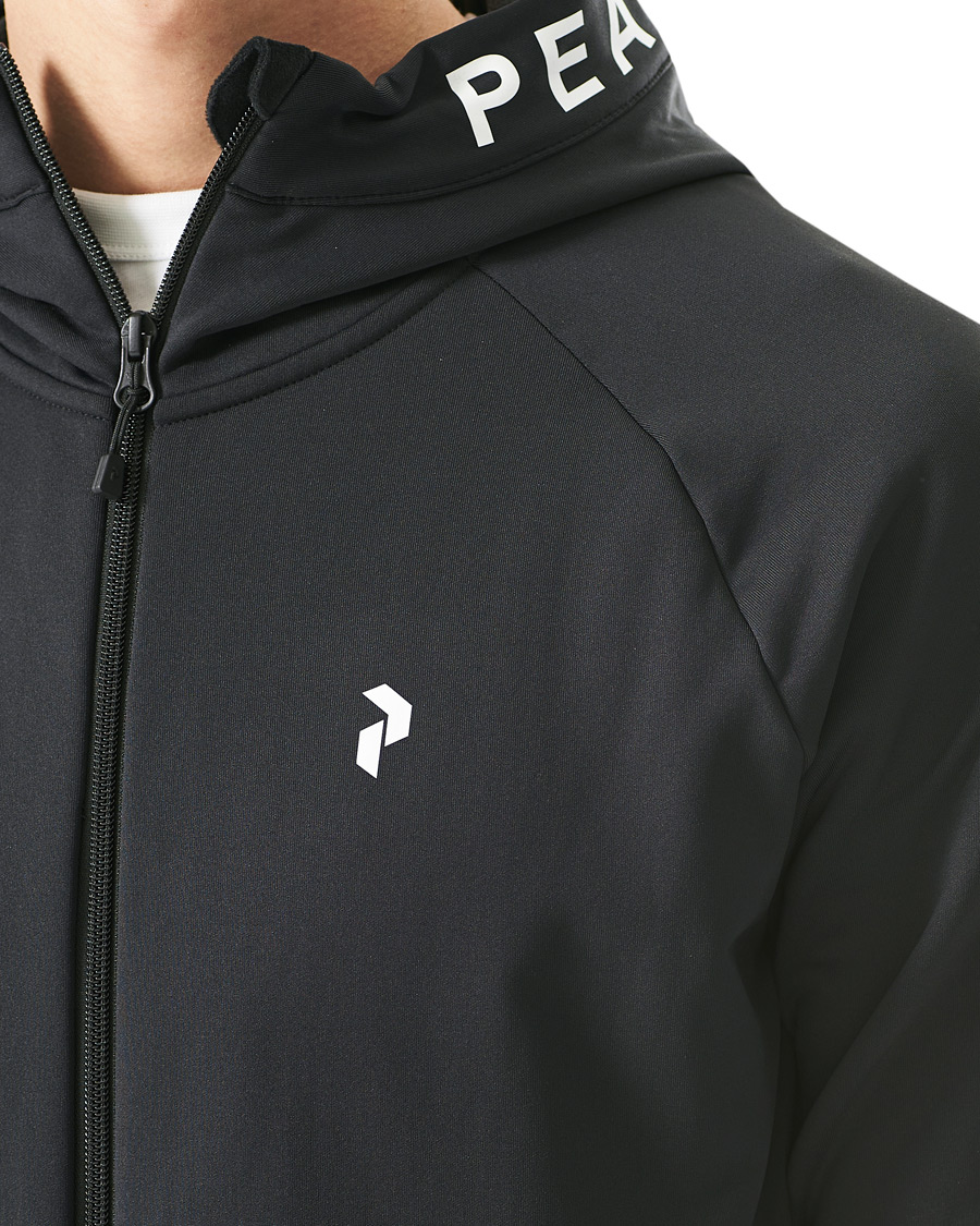 Herre | Gensere | Peak Performance | Rider Zip Hood Fleece Black