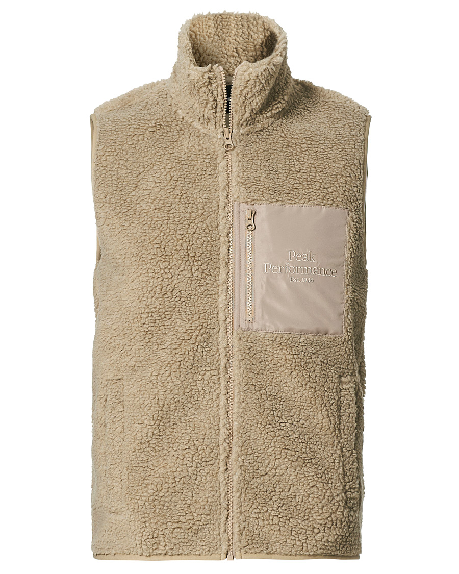 Herre | Jakker | Peak Performance | Pile Fleece Vest True Beige