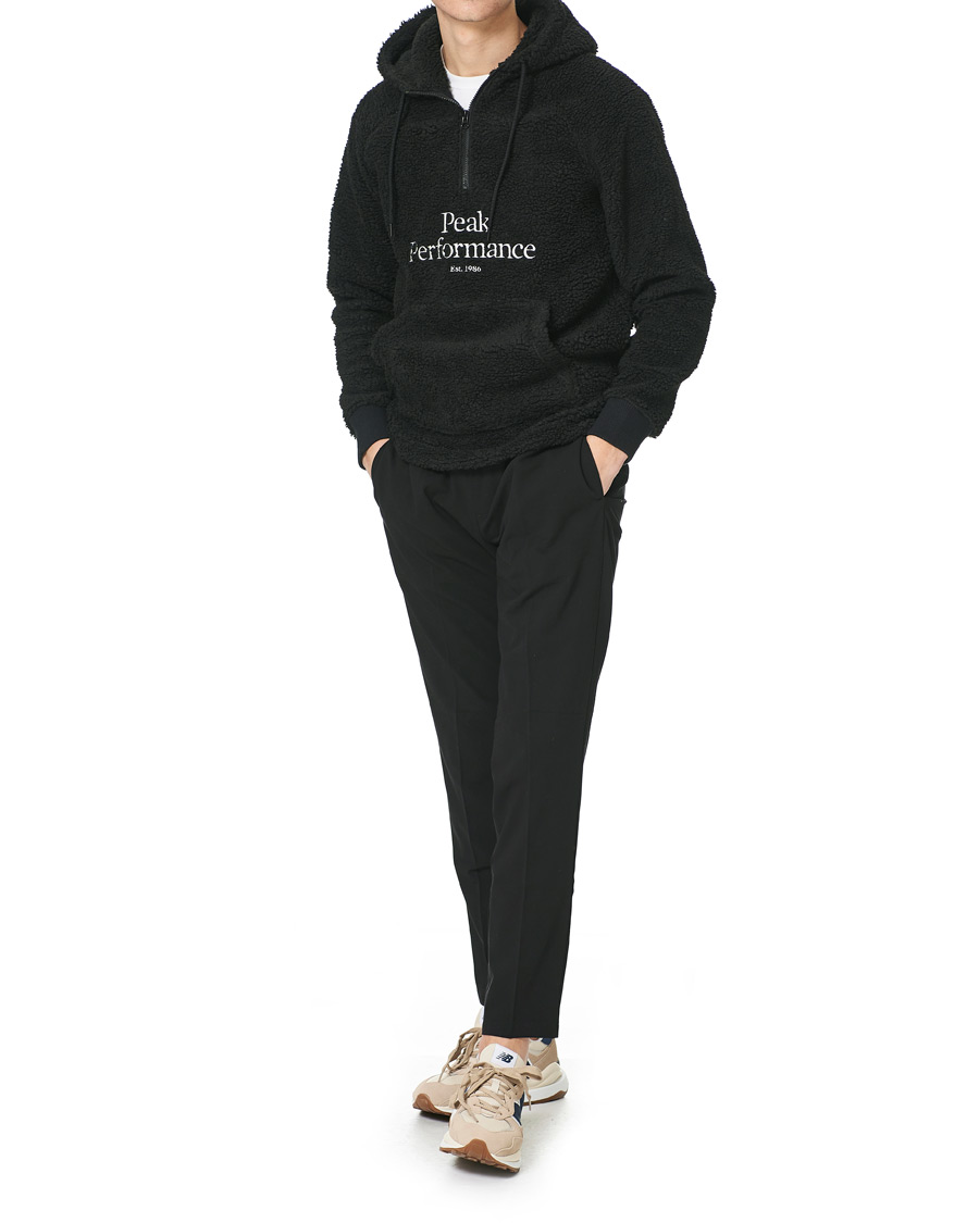 Herre | Gensere | Peak Performance | Pile Fleece Half Zip Hood Black
