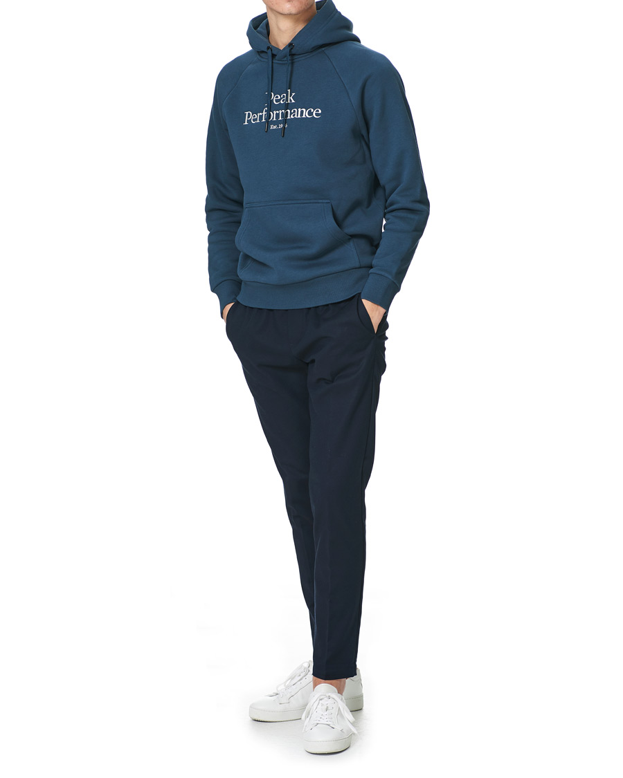Herre | Gensere | Peak Performance | Original Logo Hoodie Blue Steel