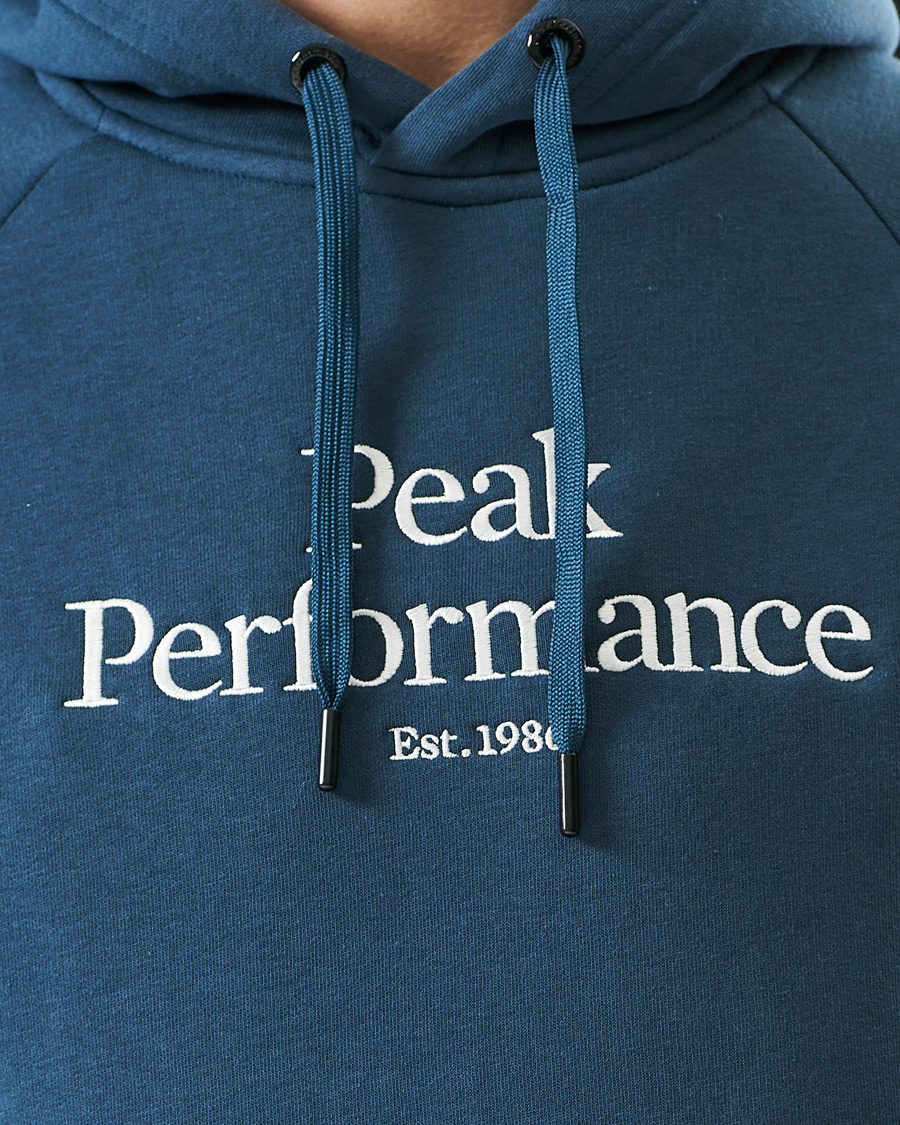 Herre | Gensere | Peak Performance | Original Logo Hoodie Blue Steel