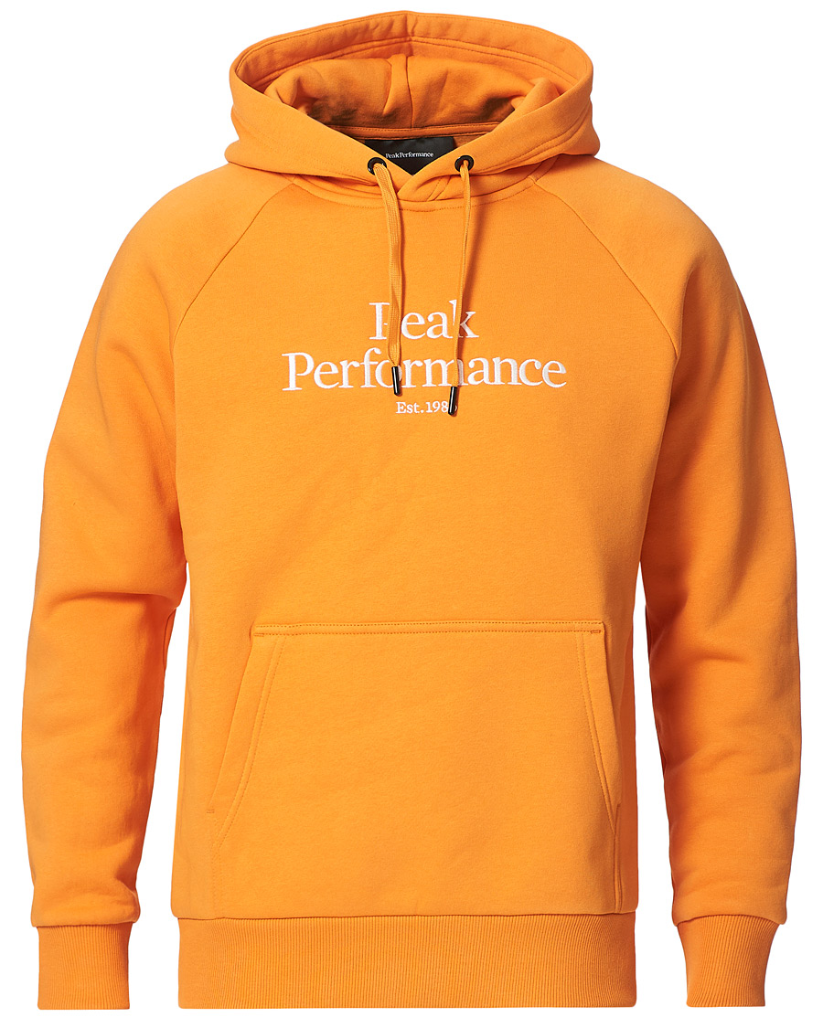 Herre | Gensere | Peak Performance | Original Logo Hoodie Orange Flare
