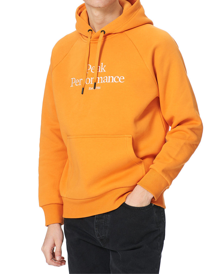 Herre | Gensere | Peak Performance | Original Logo Hoodie Orange Flare