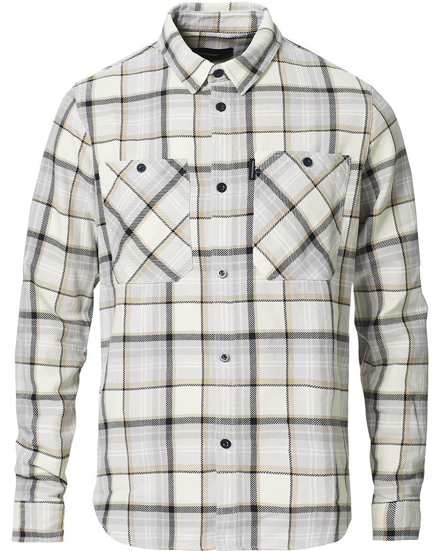 Herre | Skjorter | Peak Performance | Cotton Check Shirt Creme Beige
