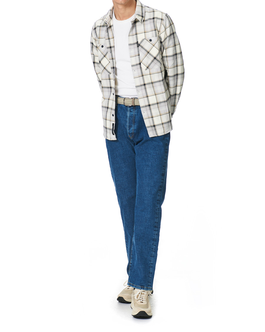 Herre | Skjorter | Peak Performance | Cotton Check Shirt Creme Beige