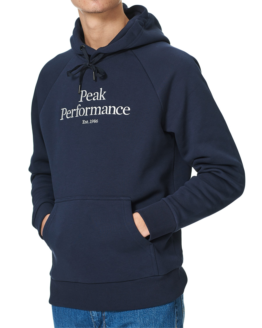 Herre | Gensere | Peak Performance | Original Logo Hoodie Blue Shadow