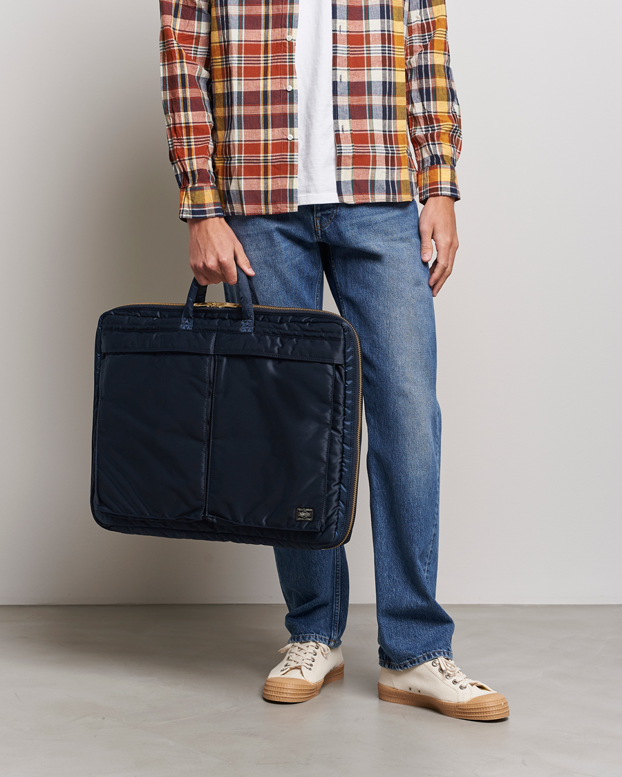 Herre | Porter-Yoshida & Co. Tanker Garment Bag Iron Blue | Porter-Yoshida & Co. | Tanker Garment Bag Iron Blue