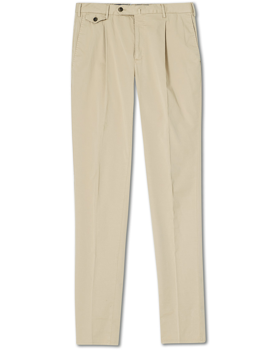 Herre |  | PT01 | Gentleman Fit Cotton Trousers Beige