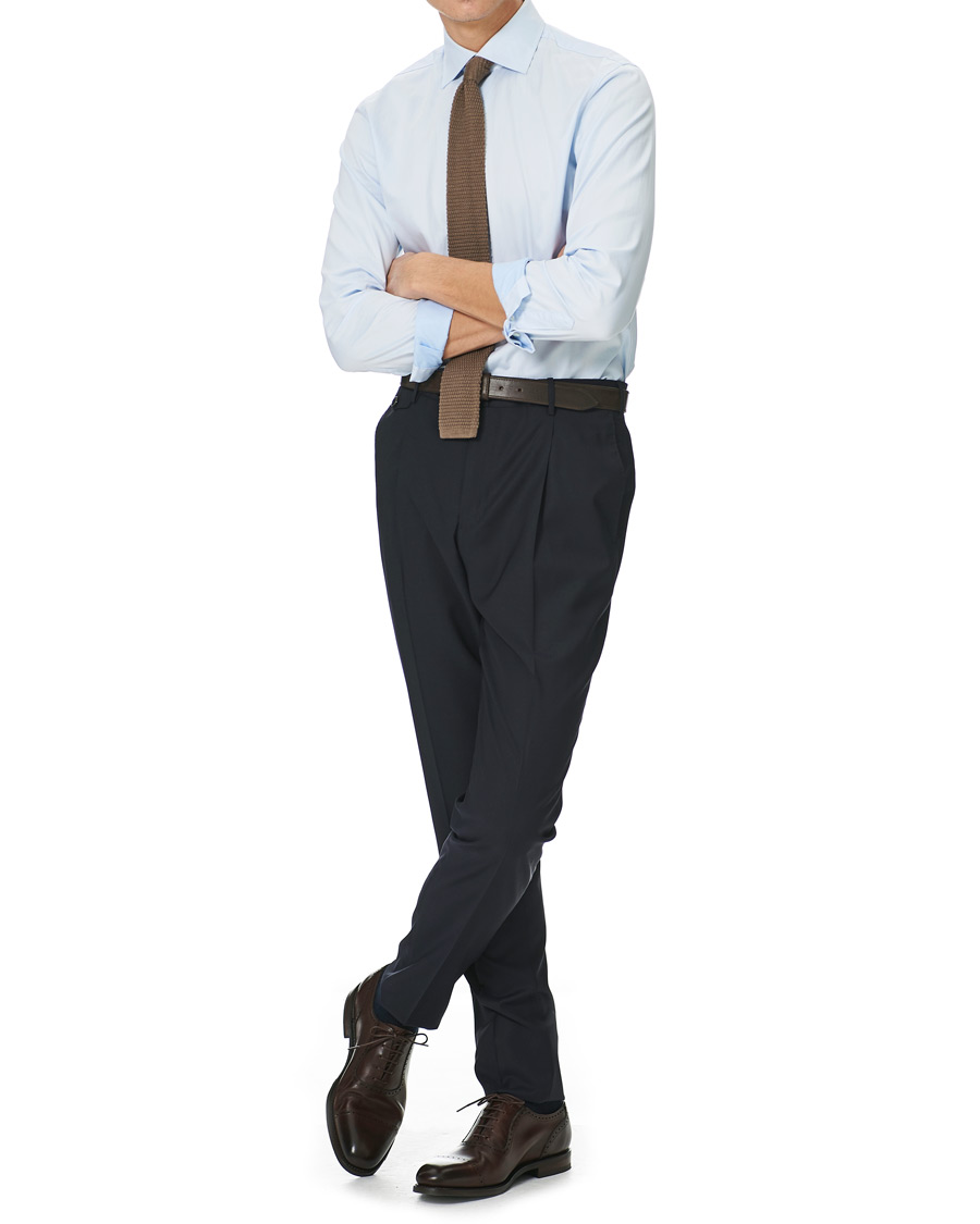 Herre | Bukser | PT01 | Gentleman Fit Wool Trousers Navy
