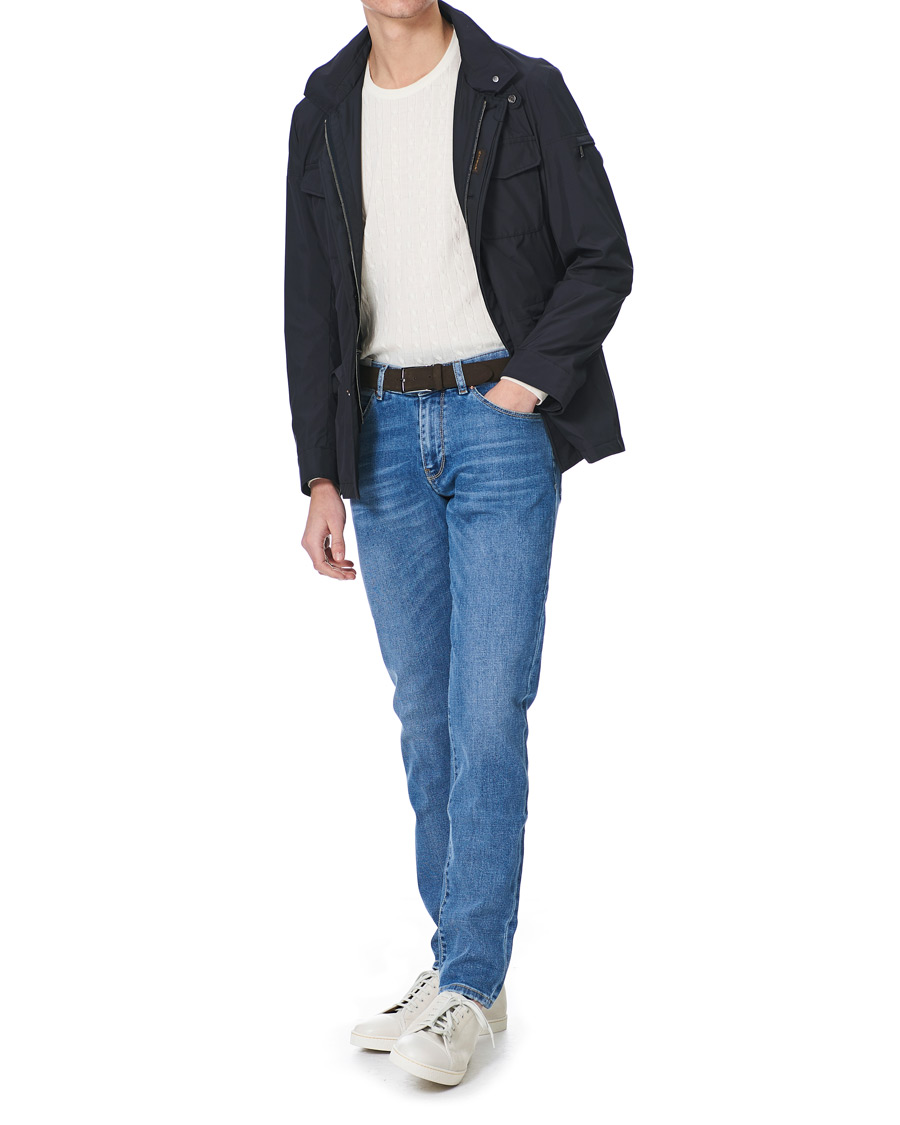 Herre | Jeans | PT01 | Slim Fit Stretch Denim Light Blue Wash