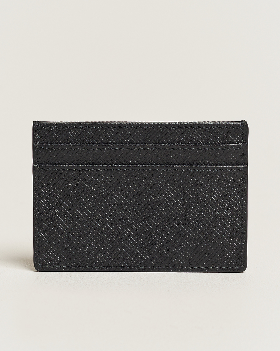 Herre | Smythson Panama Flat Cardholder Black | Smythson | Panama Flat Cardholder Black