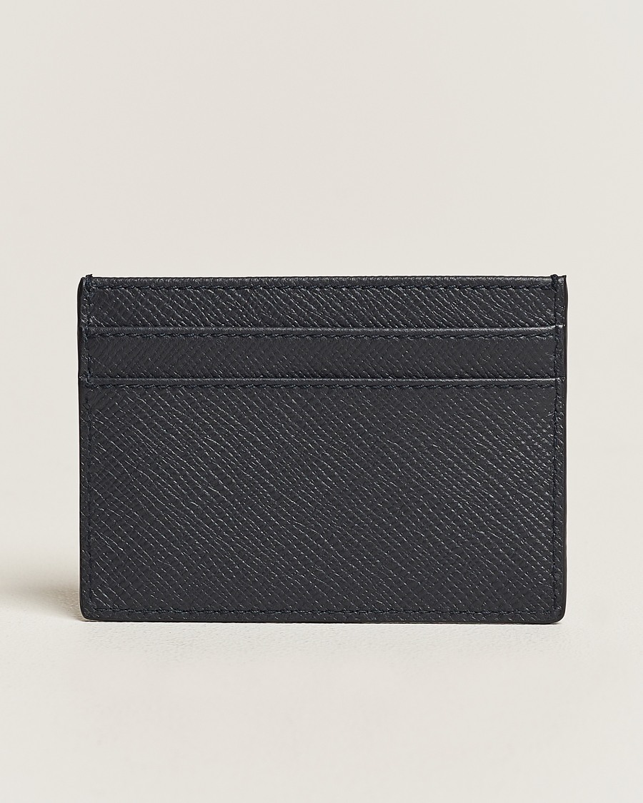 Herre | Best of British | Smythson | Panama Flat Cardholder Navy