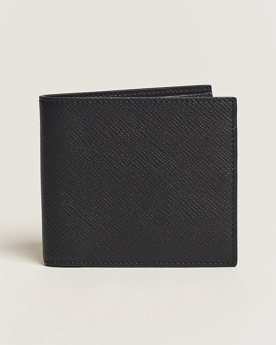 Herre | Lommebøker | Smythson | Panama 6 Card Wallet Black Leather