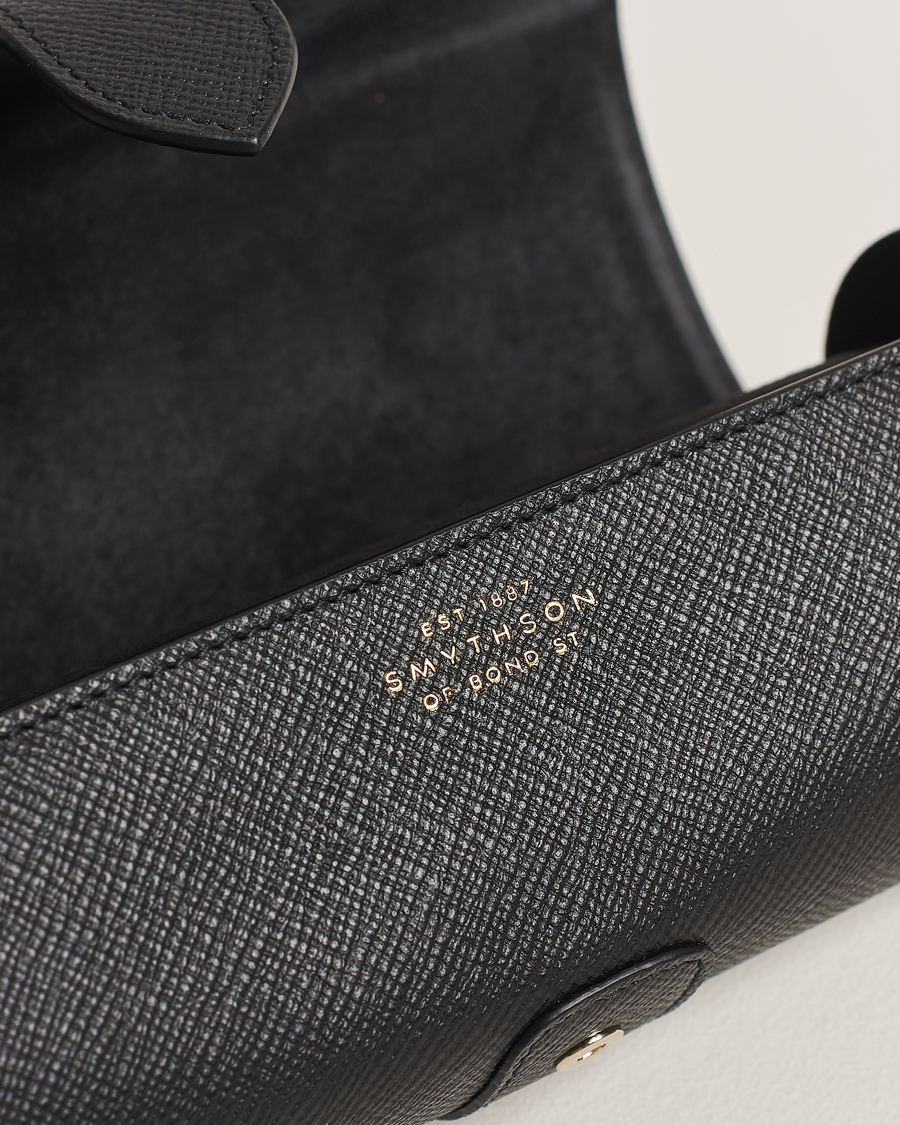 Herre | Til hjemmet | Smythson | Panama Travel Watch Roll Black