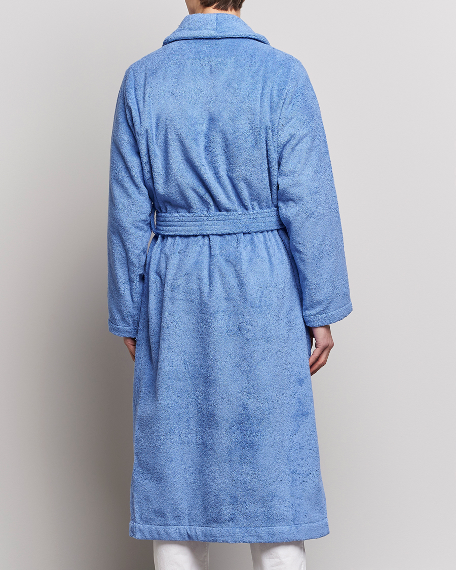 Herre | Pyjamaser og badekåper | Tekla | Organic Terry Classic Bathrobe Clear Blue
