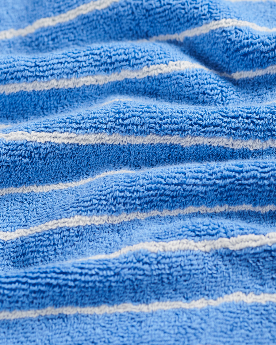 Herre | Tekstiler | Tekla | TeklaOrganic Terry Bath TowelClear Blue Stripes
