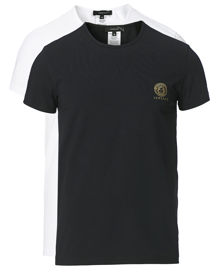 Herre | T-Shirts | Versace | 2-Pack Medusa Tee Black/White