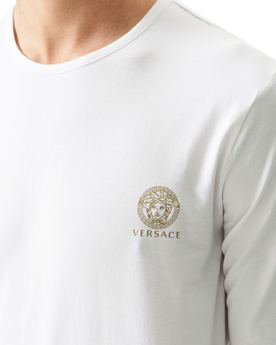 Herre | T-Shirts | Versace | Medusa Long Sleeve Tee White