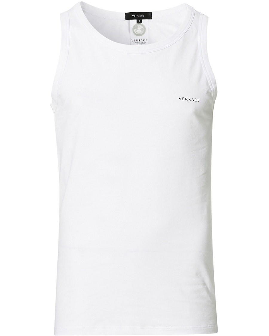 Herre | Trøyer | Versace | Logo Tank Top White