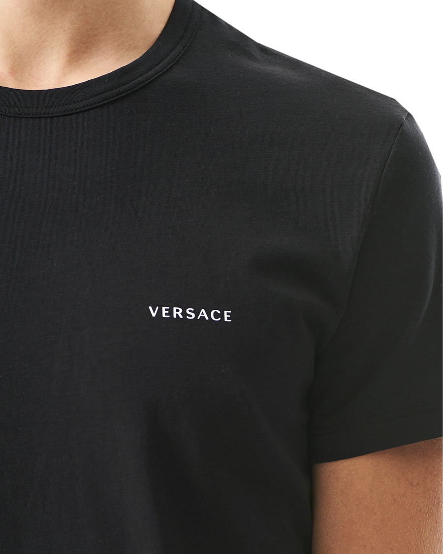 Herre | T-Shirts | Versace | 2-Pack Logo Tee Black/White