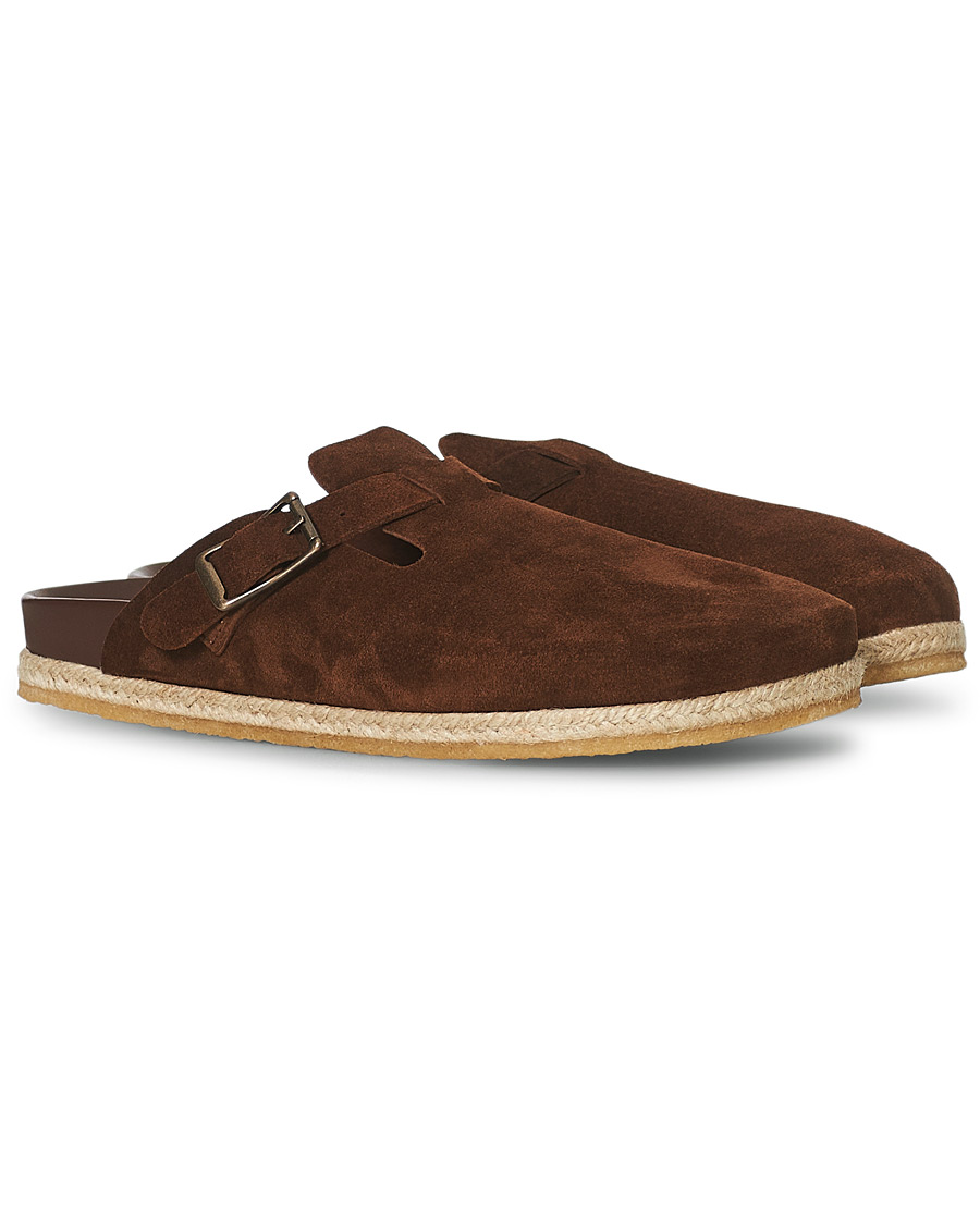 Herre | Yuketen Sal 1 Crepe Sole Sandals Snuff Suede | Yuketen | Sal 1 Crepe Sole Sandals Snuff Suede