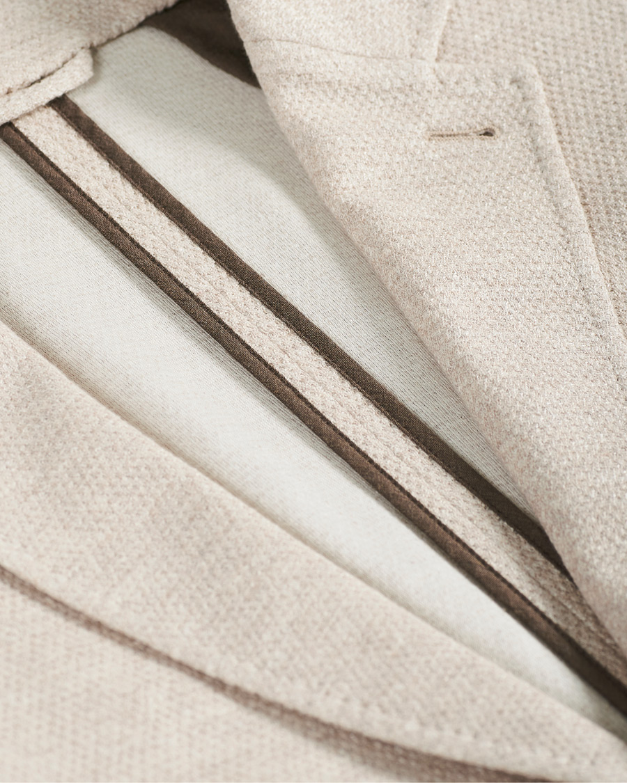 Herre | Dressjakker | Ermenegildo Zegna | Cotton/Linen Informale Blazer Light Beige