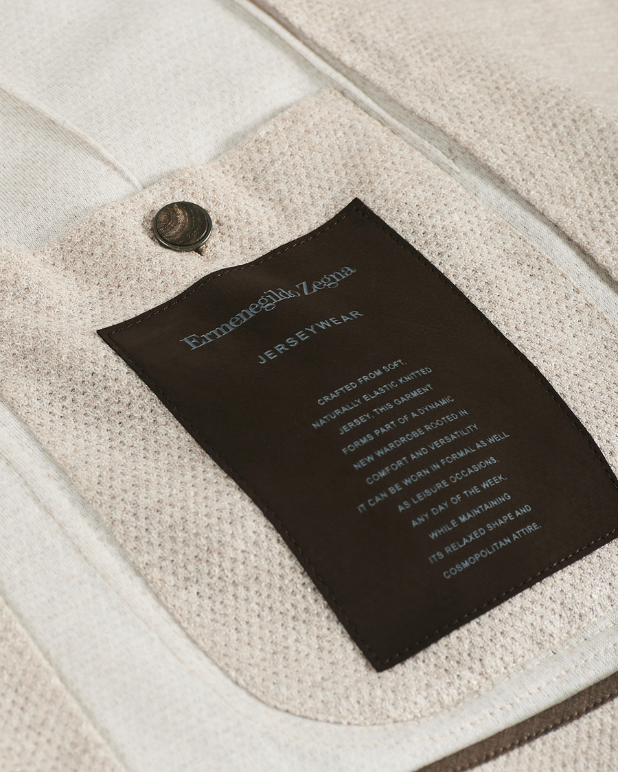 Herre | Dressjakker | Ermenegildo Zegna | Cotton/Linen Informale Blazer Light Beige