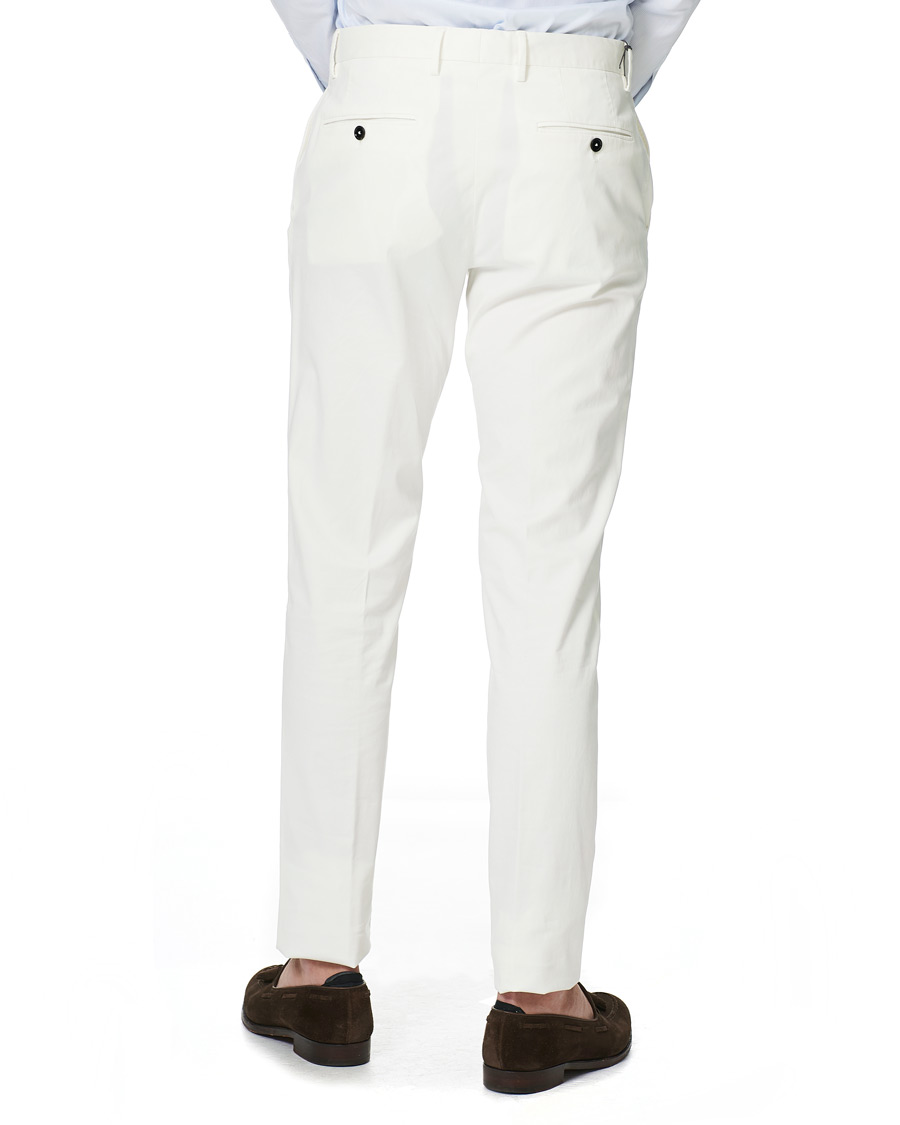 Herre | Bukser | Ermenegildo Zegna | Slim Fit Premium Cotton Chinos Off White