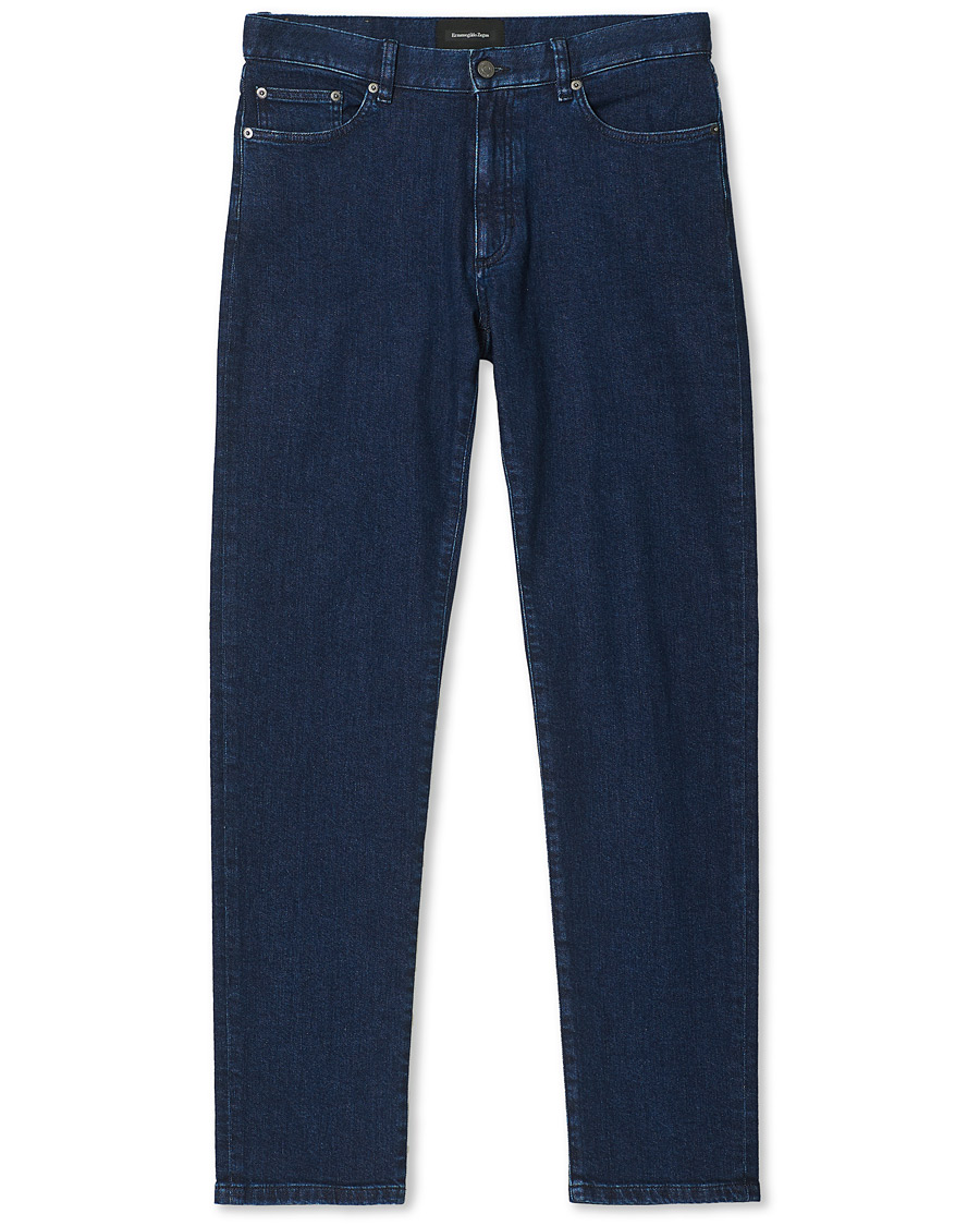 Herre | Jeans | Ermenegildo Zegna | Slim Fit Stretch Jeans Dark Indigo