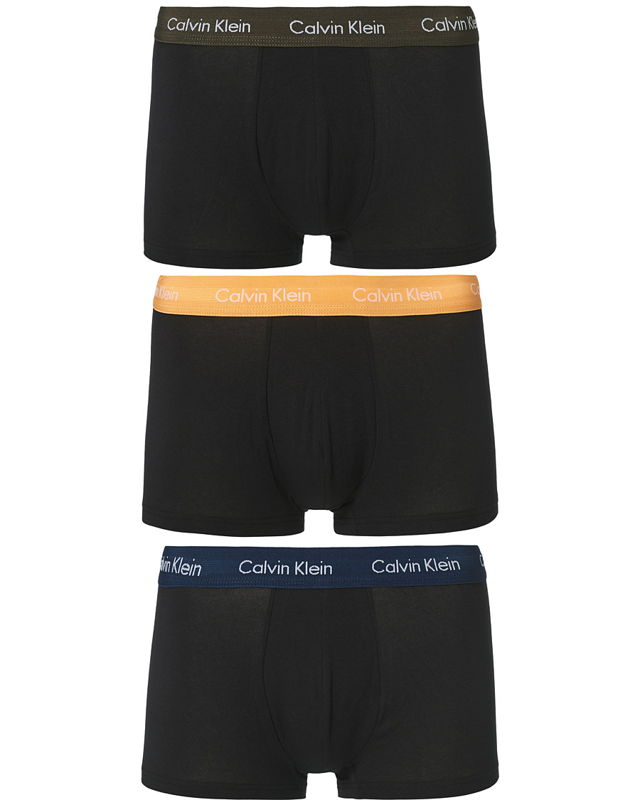 Herre | Undertøy | Calvin Klein | Cotton Stretch Trunk 3-Pack Orange/Blue/Green