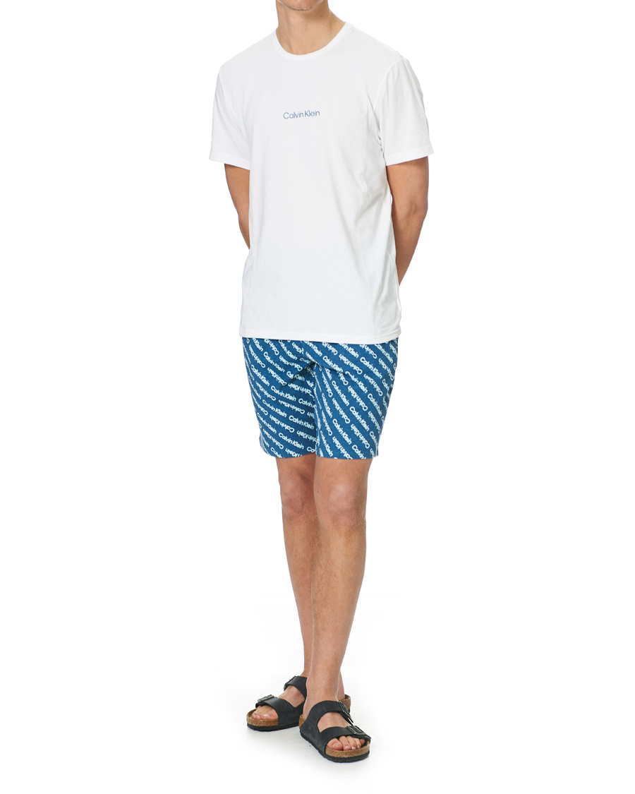 Herre | Pyjamaser og badekåper | Calvin Klein | Short Pyjama Set White/Navy