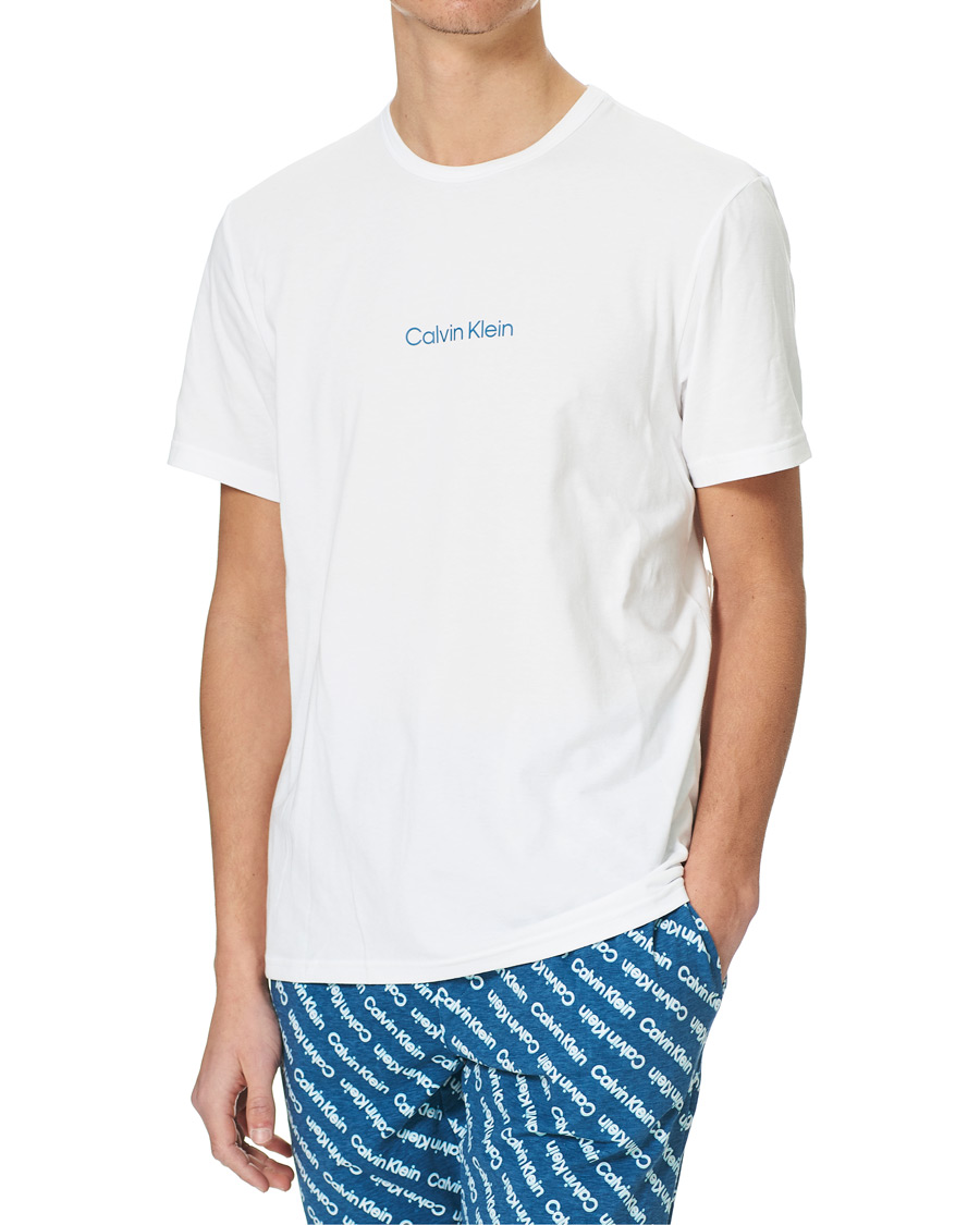 Herre | Pyjamaser og badekåper | Calvin Klein | Short Pyjama Set White/Navy