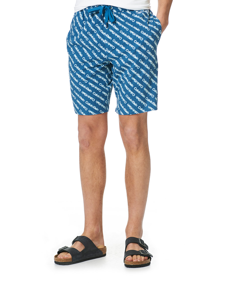 Herre | Pyjamaser og badekåper | Calvin Klein | Short Pyjama Set White/Navy