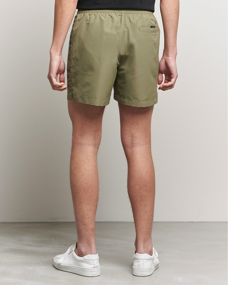 Herre | Badeshorts | Calvin Klein | Tonal Logo Drawstring Swimshorts New Basil