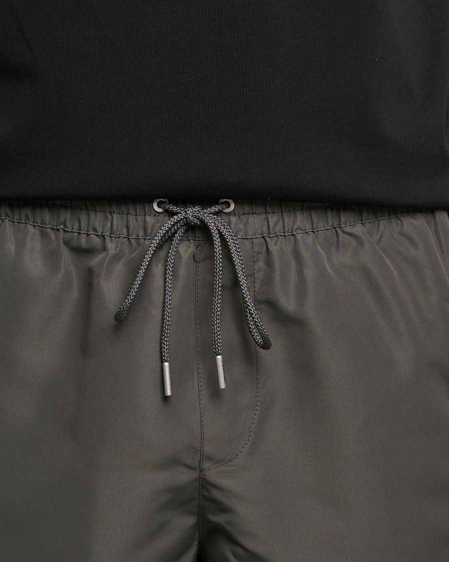 Herre | Badeshorts | Calvin Klein | Tonal Logo Drawstring Swimshorts Industrial Grey