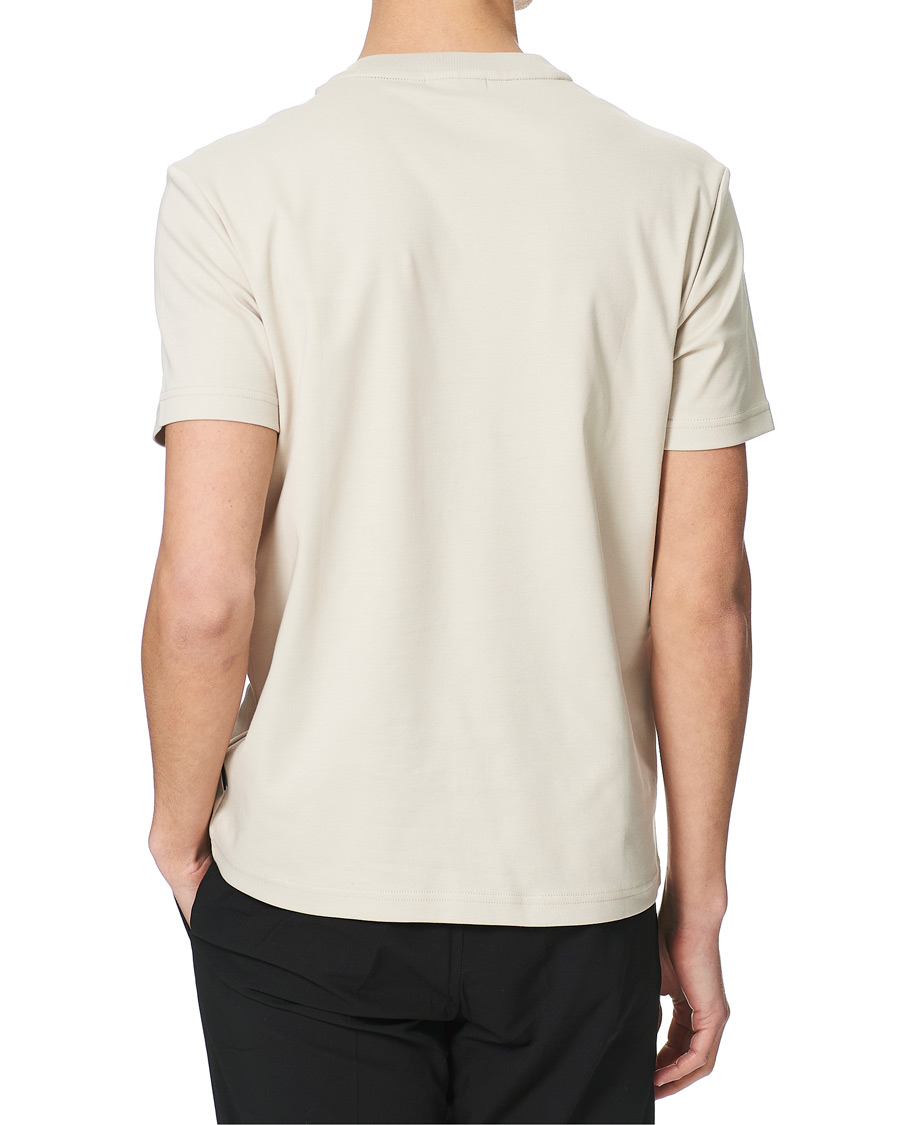 Herre | T-Shirts | Calvin Klein | Logo Colorblock Crew Neck Tee Stony Beige/White