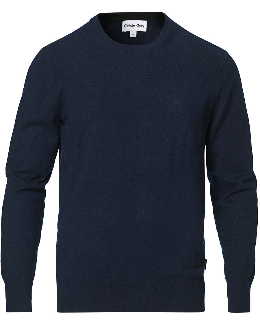 Herre | Gensere | Calvin Klein | Crew Neck Knitted Sweater Navy