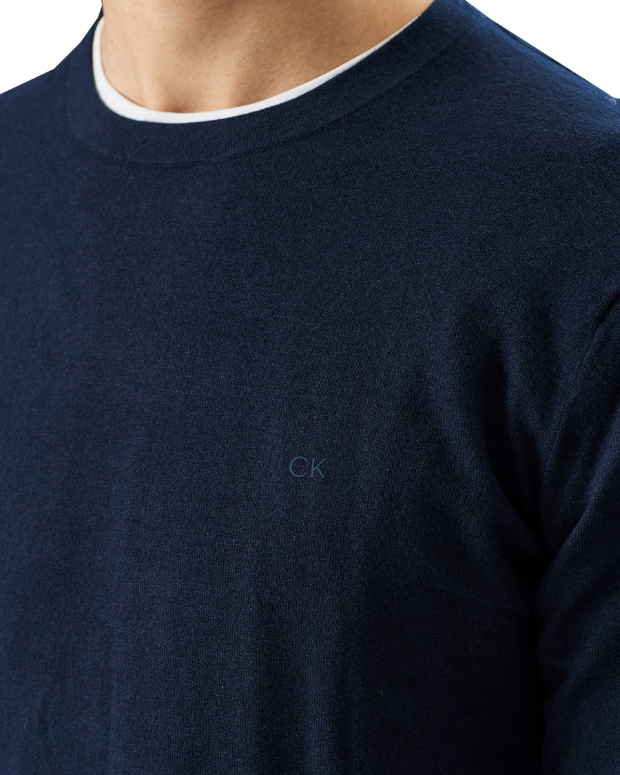 Herre | Gensere | Calvin Klein | Crew Neck Knitted Sweater Navy