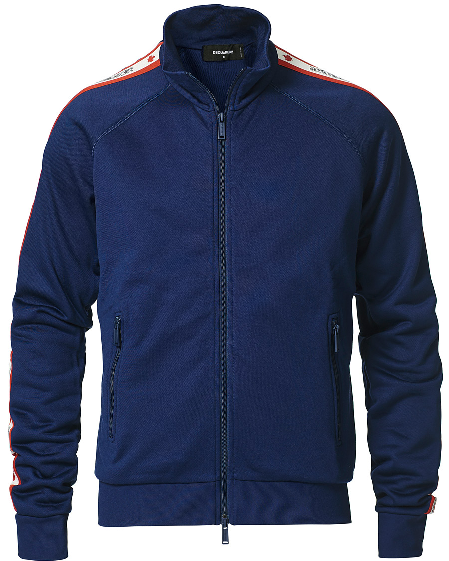 Herre | Gensere | Dsquared2 | Track Zip Top Dark Blue