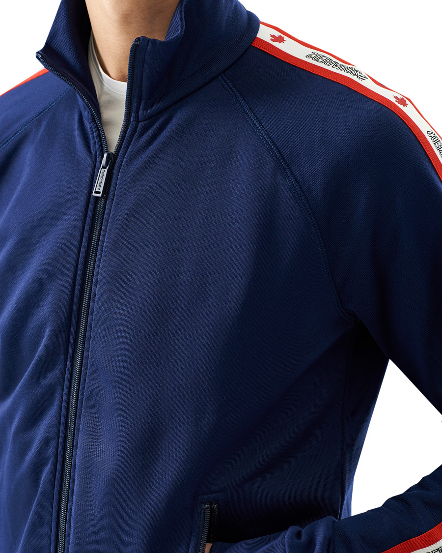 Herre | Gensere | Dsquared2 | Track Zip Top Dark Blue