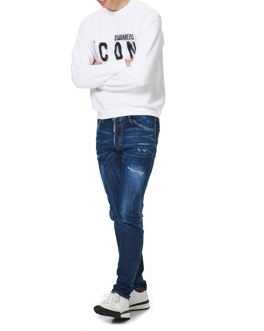 Herre | Gensere | Dsquared2 | Icon Logo Sweatshirt White
