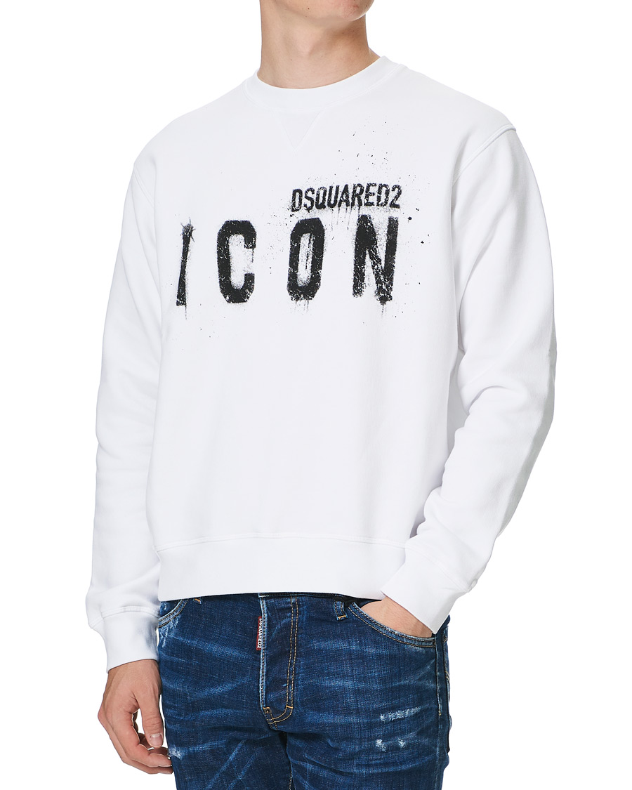 Herre | Gensere | Dsquared2 | Icon Logo Sweatshirt White