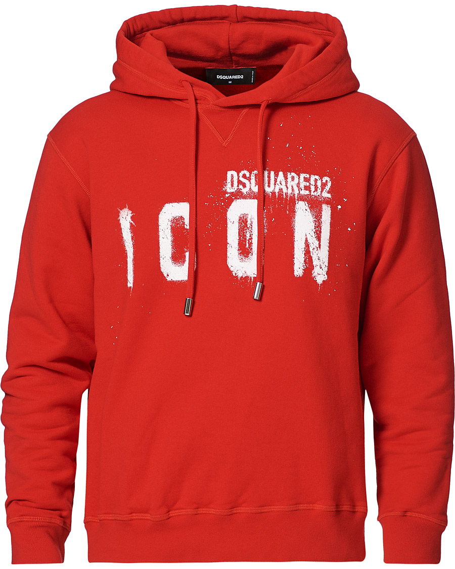 Herre | Gensere | Dsquared2 | Icon Logo Hoodie Red