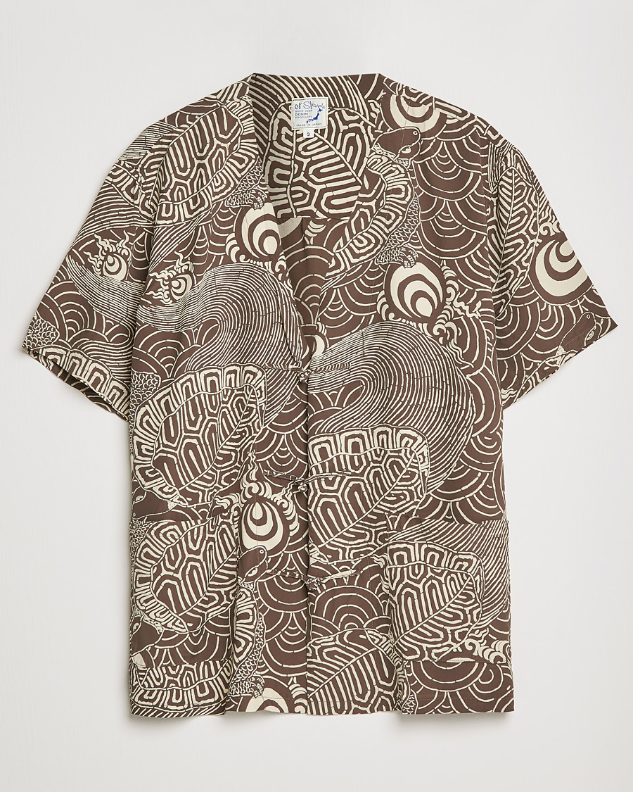 Herre | Gensere | orSlow | Hawaiian Cardigan Turtle Print