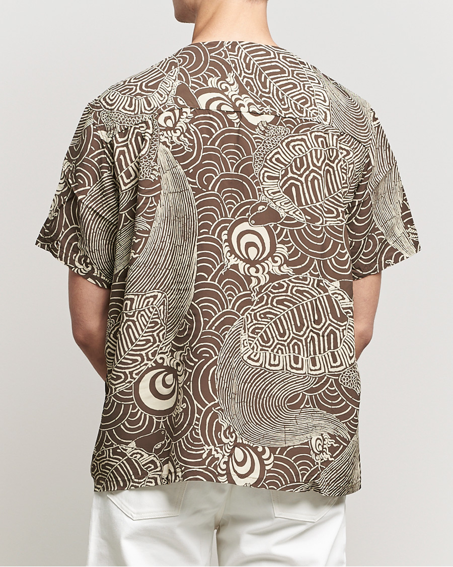 Herre | Gensere | orSlow | Hawaiian Cardigan Turtle Print