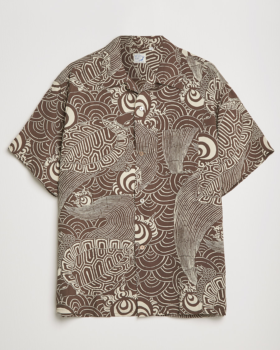 Herre | Skjorter | orSlow | Hawaiian Shirt Turtle Print