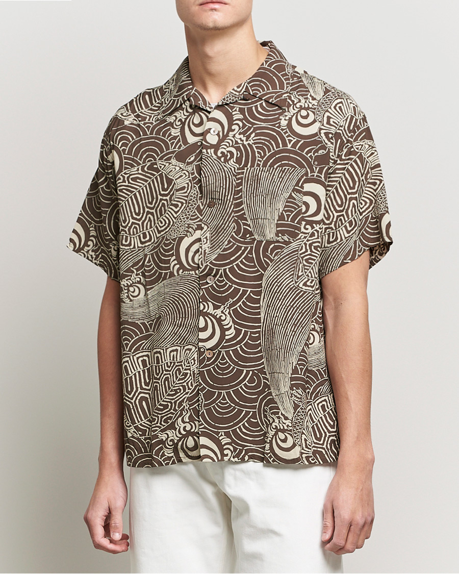Herre | Skjorter | orSlow | Hawaiian Shirt Turtle Print