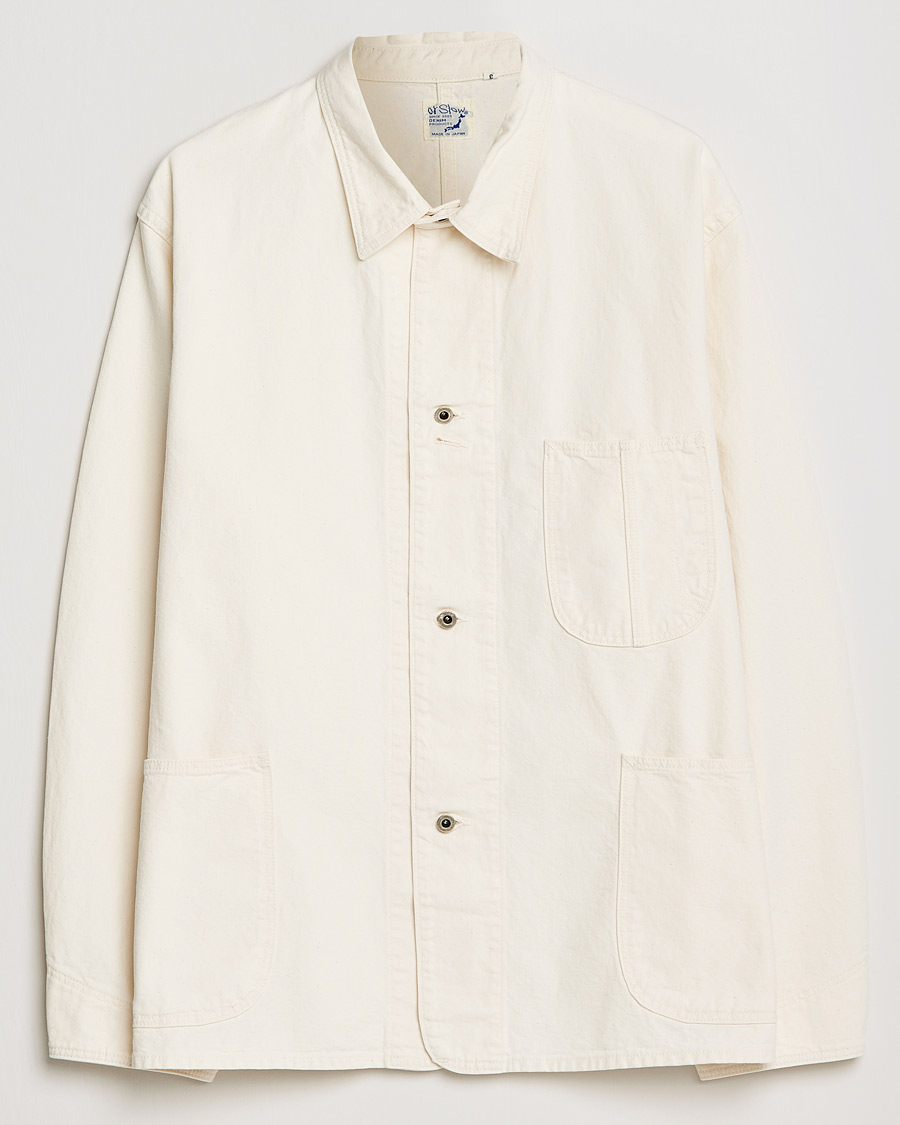Herre | Skjorter | orSlow | 1940s Kinari Denim Coverall Ecru